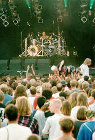 Ted at the Flevo Festival in Holland, August 1996
